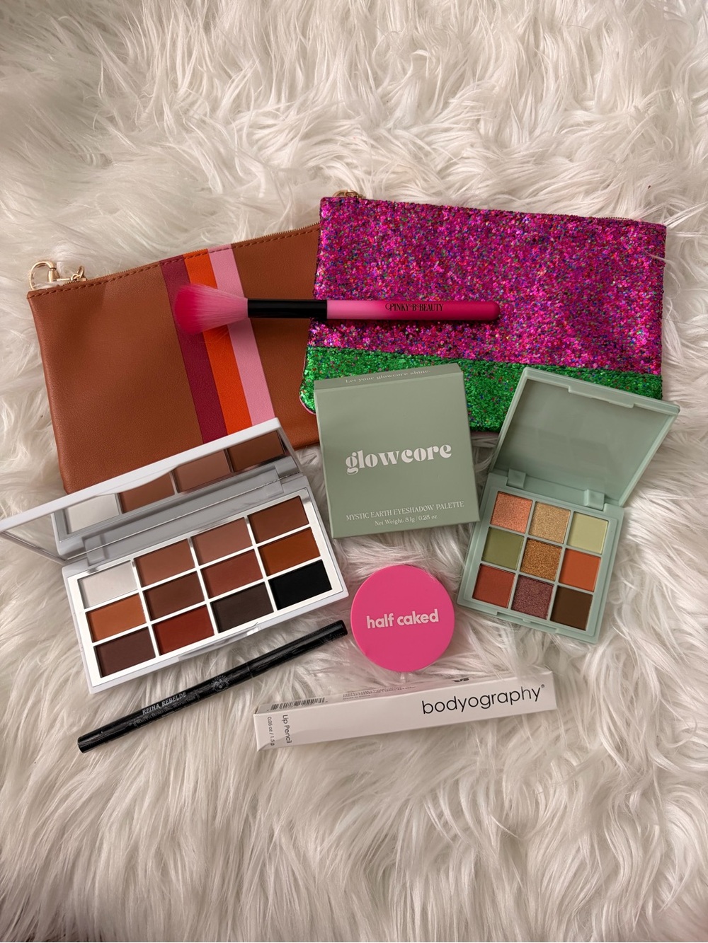 Makeup Bundle with Glowcore, Bodyography, Half Caked